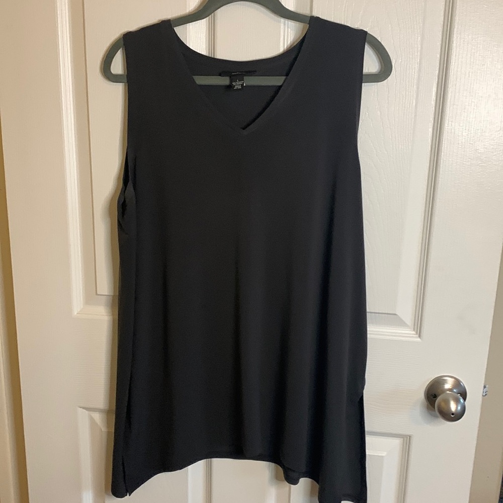 Alfani dark grey blouse size L